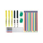 BIC Student Kit; Assorted Stationery Essentials 23 Count