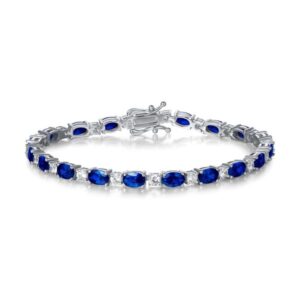 Birthstone Bracelets Sterling Silver Tennis Bracelet