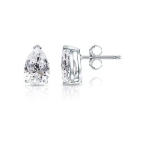 Carat Lab Grown Diamond Pear Shape Stud Earrings