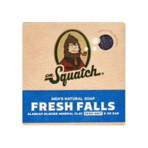 DR. SQUATCH Men's All Natural Bar Soap - Fresh Falls