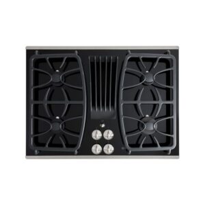 GE Profile 30 Gas Downdraft Cooktop with 4 Sealed Burners - Stainless Steel