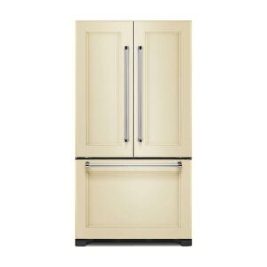 KitchenAid 36 Counter Depth French Door Refrigerator with Interior Dispenser 22 cu. ft. - Custom Panel
