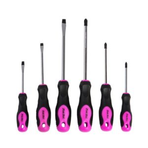 Original Pink Box 6-Piece Screwdriver Set w:Magnetic Tips