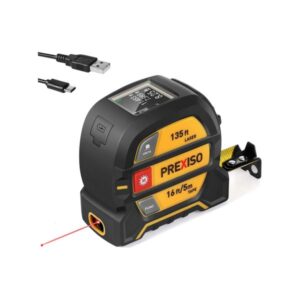 PREXISO 2-in-1 Laser Tape Measure