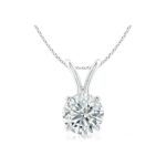 Round Brilliant Solitaire IGI Certifed Lab-Grown Diamond Solitaire Pendant Necklace