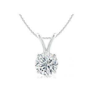 Round Brilliant Solitaire IGI Certifed Lab-Grown Diamond Solitaire Pendant Necklace