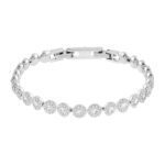 Swarovski Una Angelic Bracelet with White Crystals on a Rhodium Plated Setting