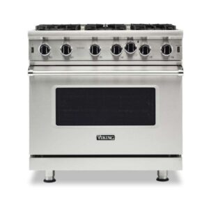 Viking 36 Gas Range with VariSimmer Setting and 6 Open Burners 5 Series - Natural Gas - Stainless Steel