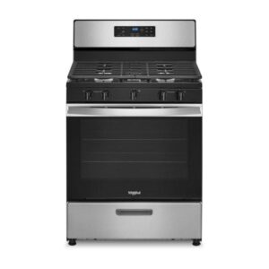Whirlpool 30 Gas Range with 5 Sealed Burners - Stainless Steel